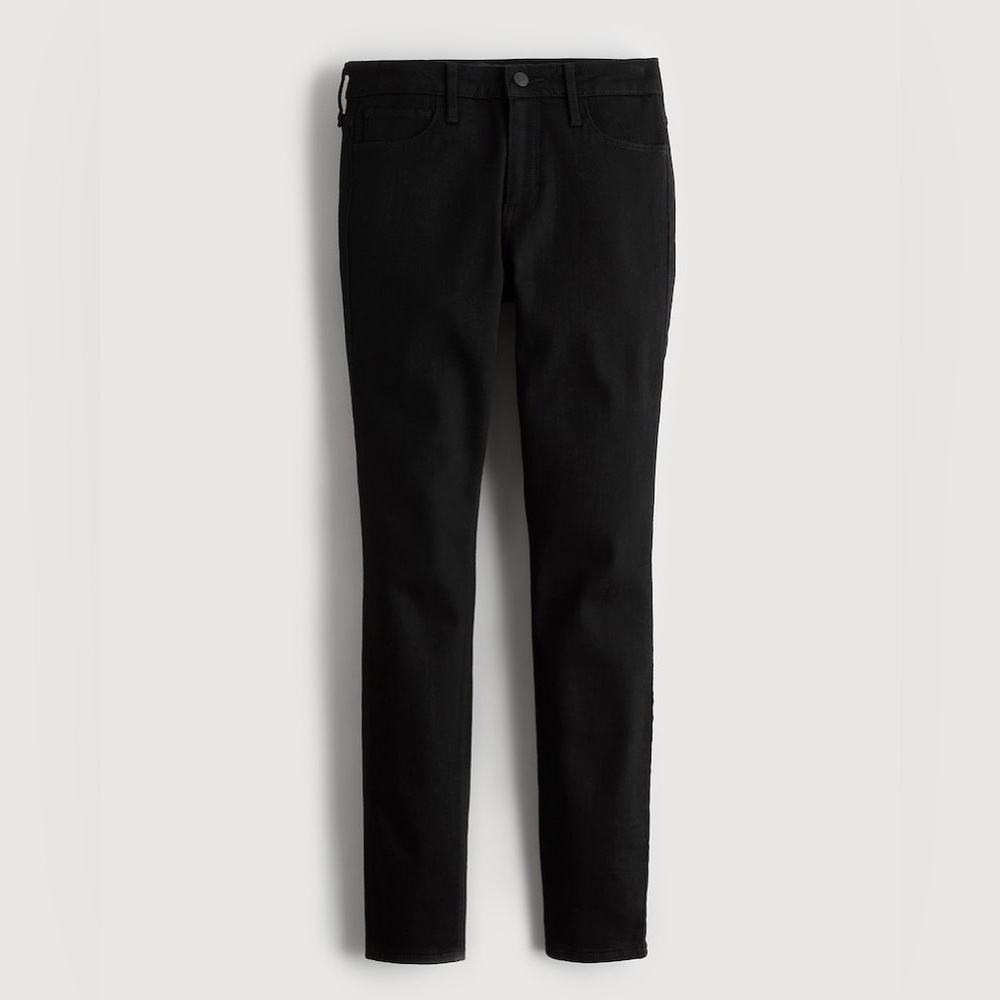 00R Black Super Skinny Mid Rise Jeans New